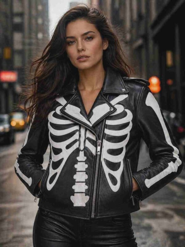 phoolwear Ledies Rbcag desing Genuine Leather jacket